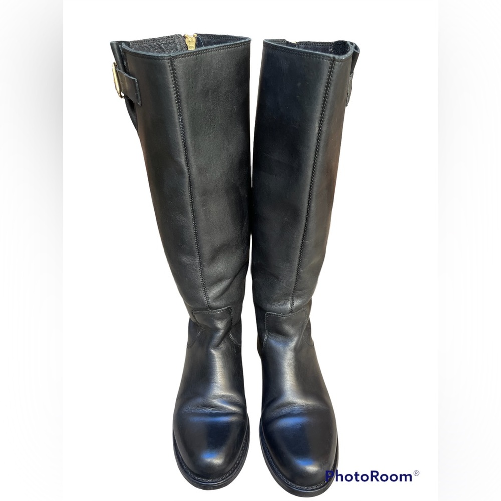 Steve Madden black leather boots women size 6